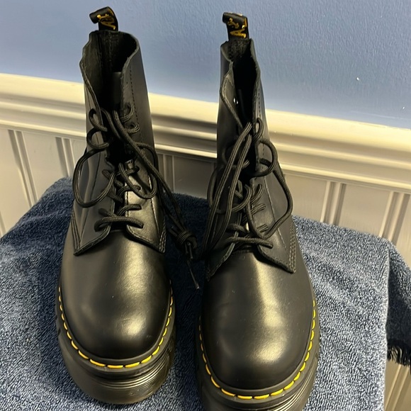 Dr Martens Audrick Nappa Leather Platform Ankle Boots Size 9 NEW - Picture 4 of 14